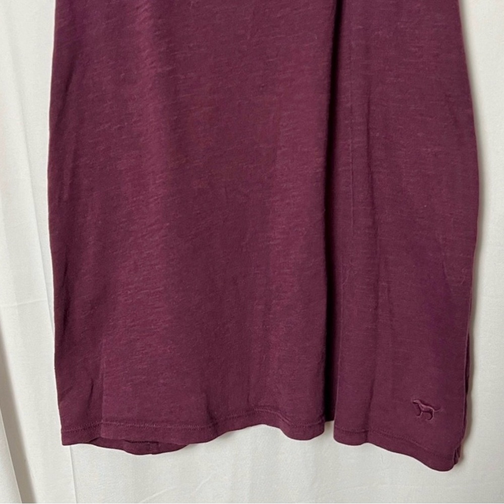PINK Victoria's Secret Sleepwear Women's Burgundy Racerback Tank Top Size XS - Picture 3 of 7